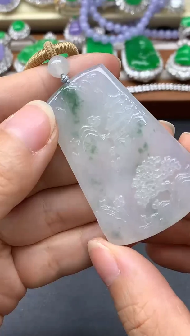 颈饰未镶嵌翡翠493-中国好珍宝