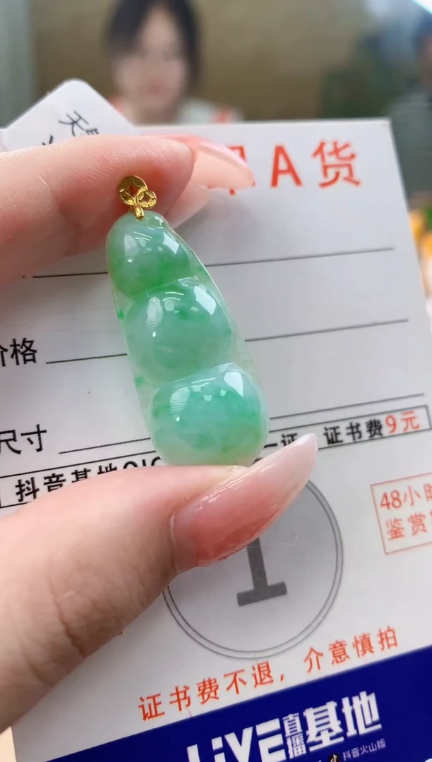 颈饰未镶嵌翡翠天然A货翡翠挂件