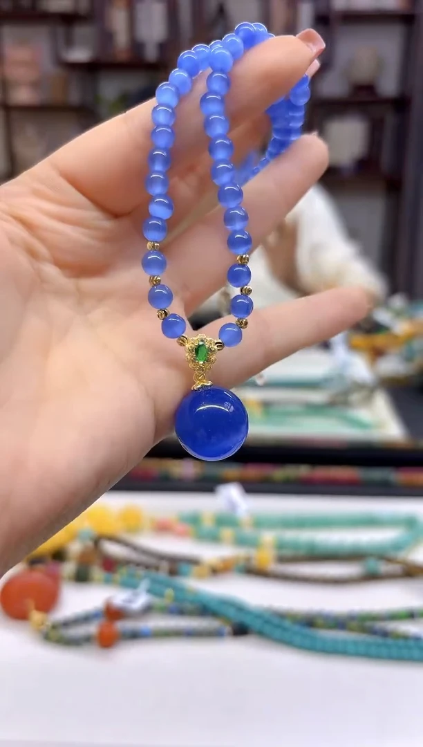 【闪购商品】碧玺猫眼颈饰未镶嵌X519