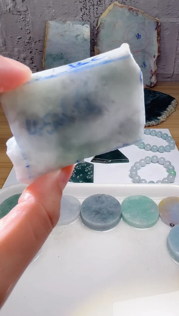 裸石翡翠天然翡翠A货石 南 113