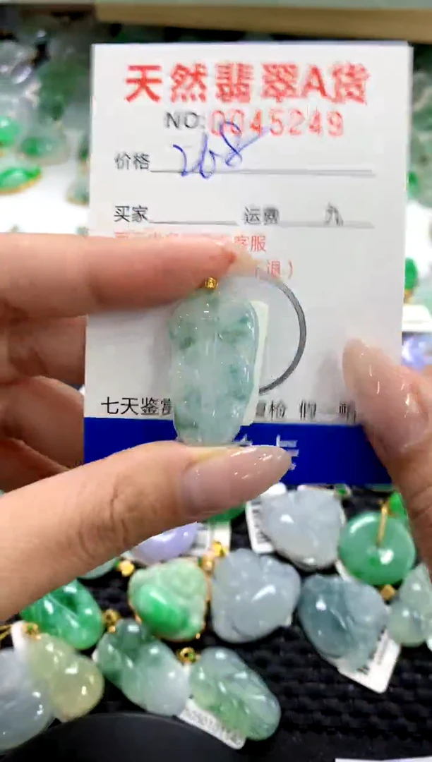 翡翠18K金镶嵌颈饰1111111111111111