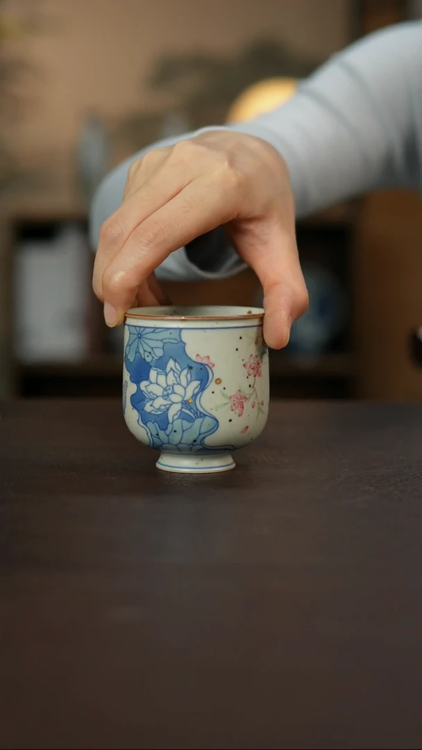 景德镇陶瓷杯碗柴烧多人