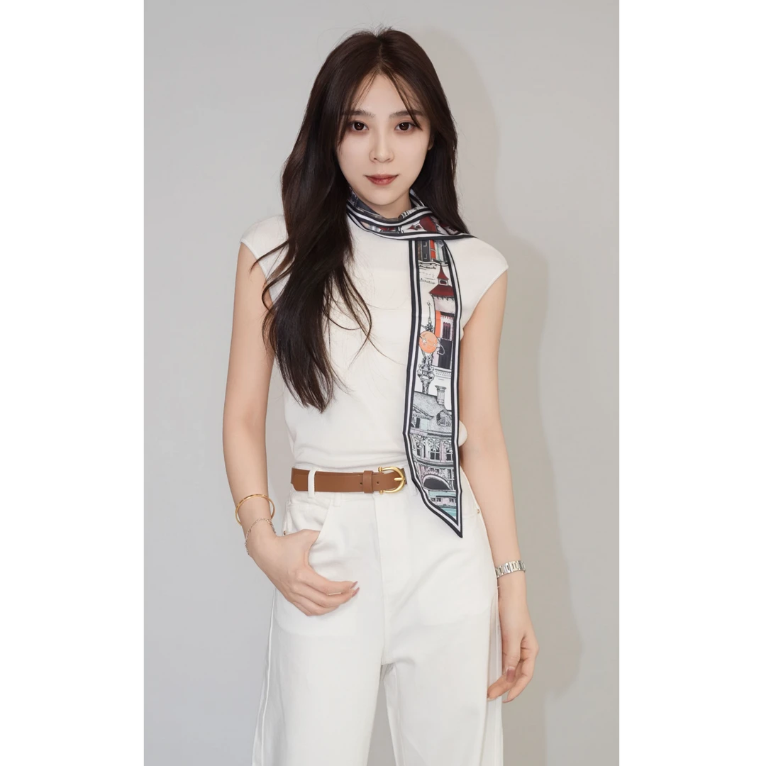 Vero Moda针织衫【法式典雅】丝巾无袖半高领时尚百搭325124064