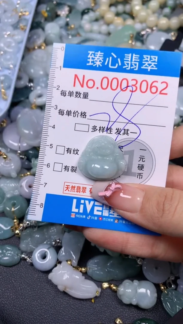 【闪购商品】翡翠颈饰未镶嵌含绳0003062