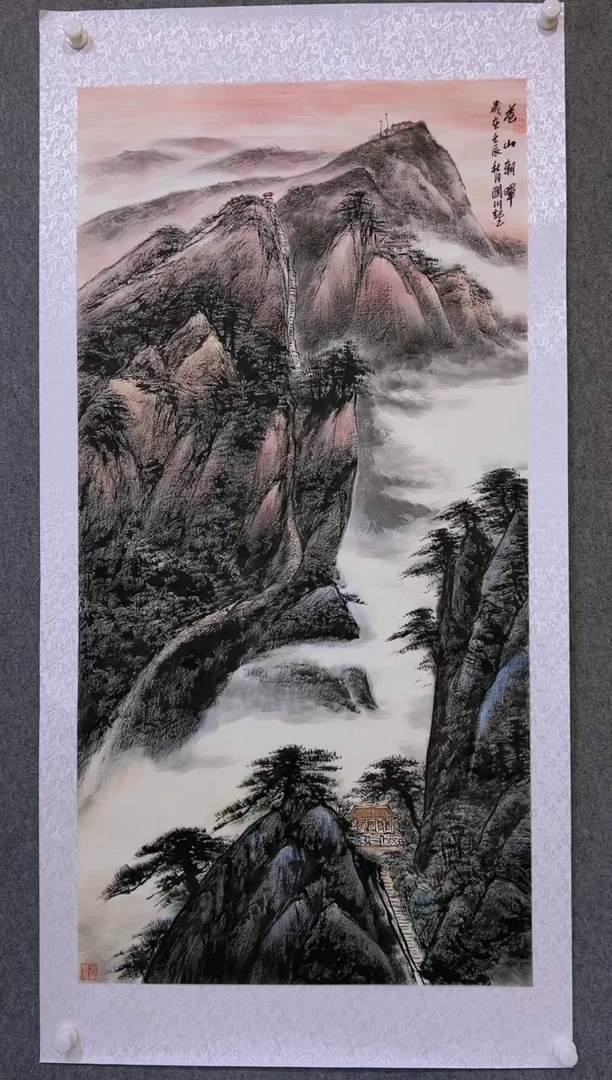 【闪购商品】绘画贺润川-8平尺-国画作品 红