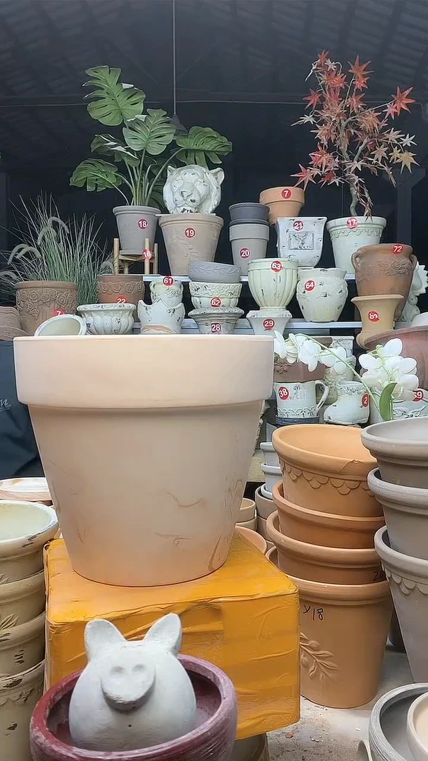 【闪购商品】缸2个25*23（红白）陶玛琪朵无托无托