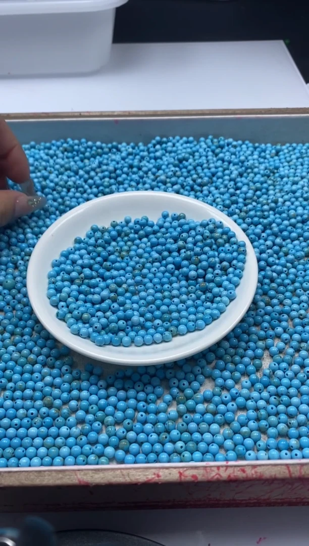 【闪购商品】玛瑙/玉髓颈饰未镶嵌w398绿*松4mm*50颗