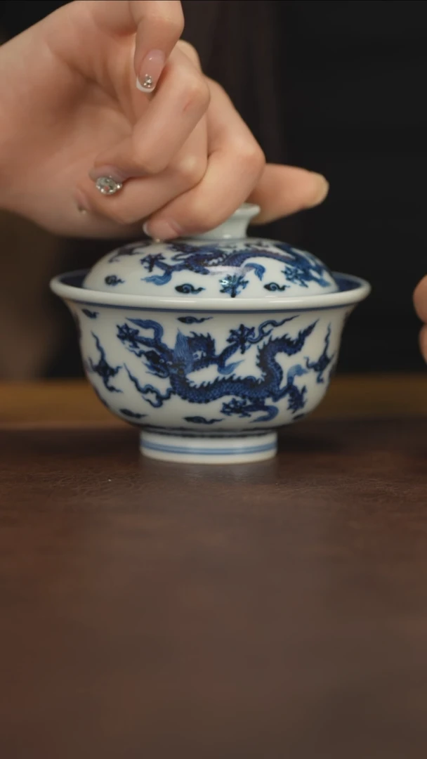 【闪购商品】和然珍味四龙一凤盖碗