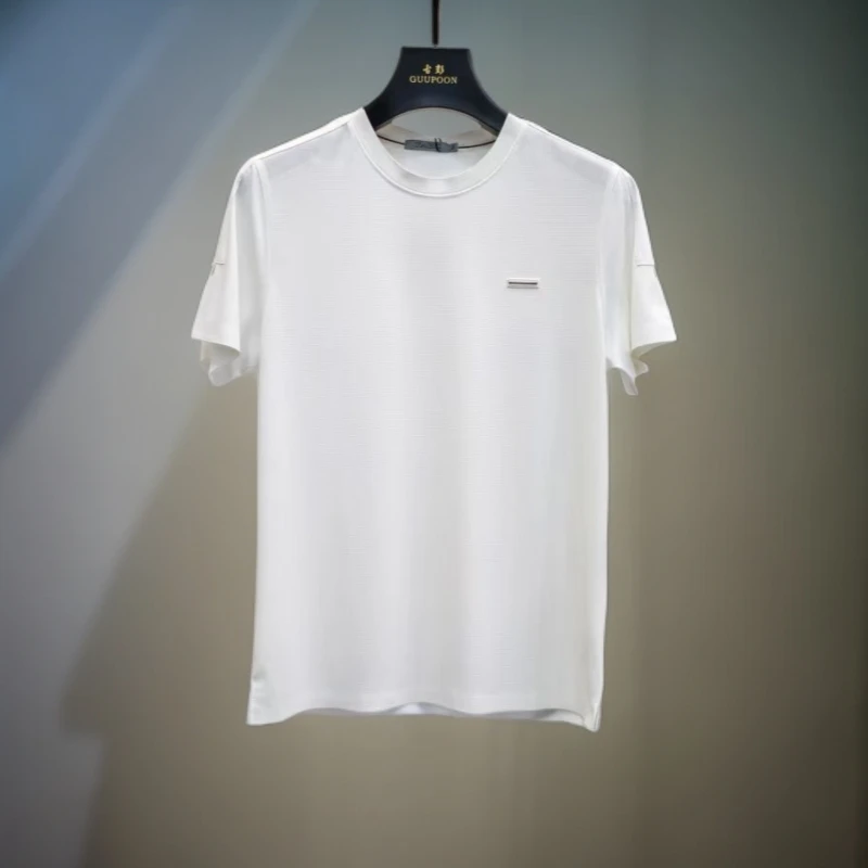 【速干短袖3036】男士品牌原单简约时尚清凉一夏冰丝速干短袖T恤衫