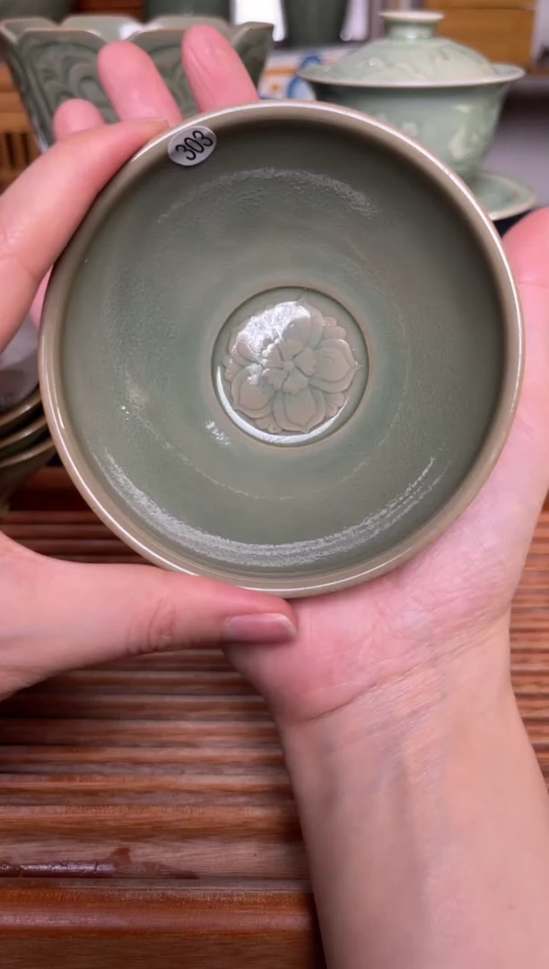 【闪购商品】其他303纯手工秘色毗卢杯 微瑕福利