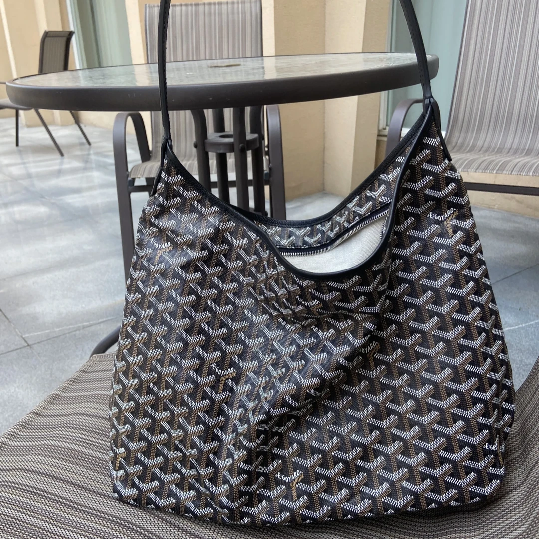 99新 Goyard 【杨贵妃专属】戈雅 hobo老花腋下包托特包