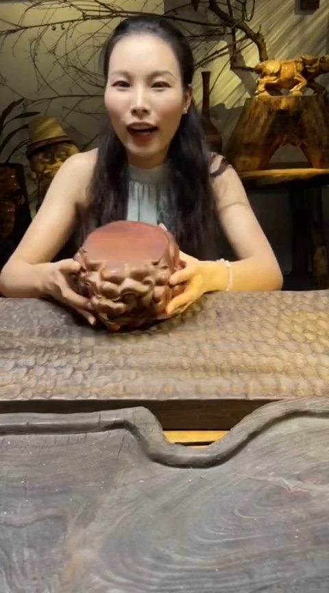 木貔貅喜玩木艺术作品