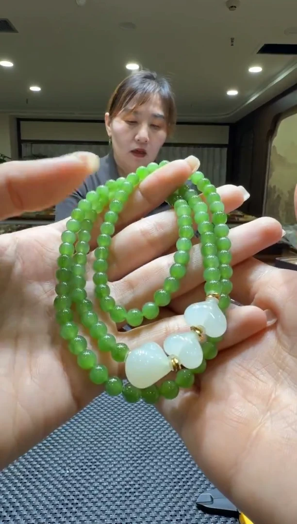 颈饰未镶嵌和田玉项链6mm