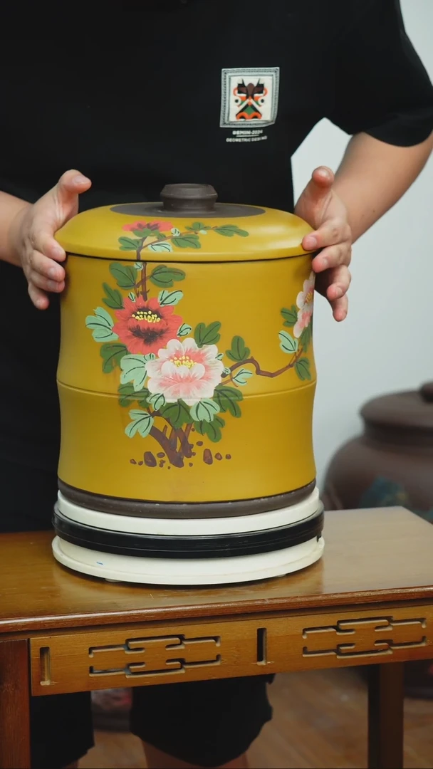 宜兴原矿紫砂茶叶罐