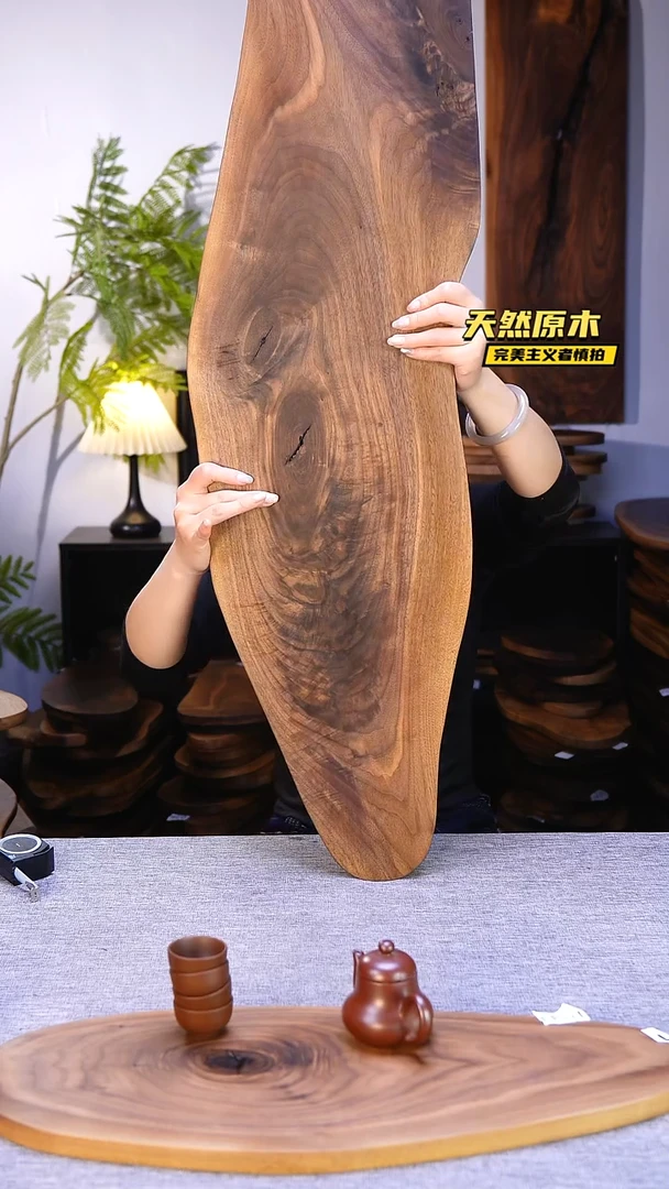 木北美黑胡桃原木.干裂疤结不属于商品质量问题完美主义者慎拍