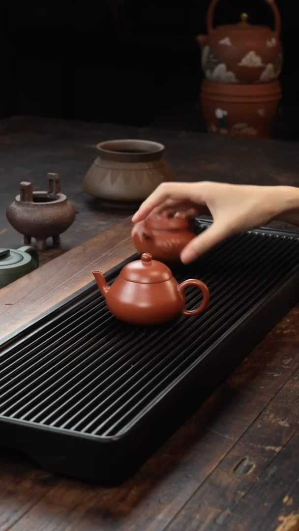 茶壶紫砂朱泥小梨