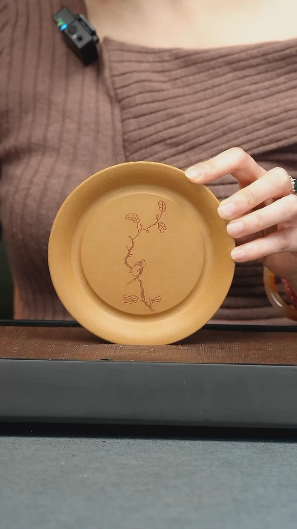 【闪购商品】盘茶宠-刻鸟盘 茶宠-刻鸟盘