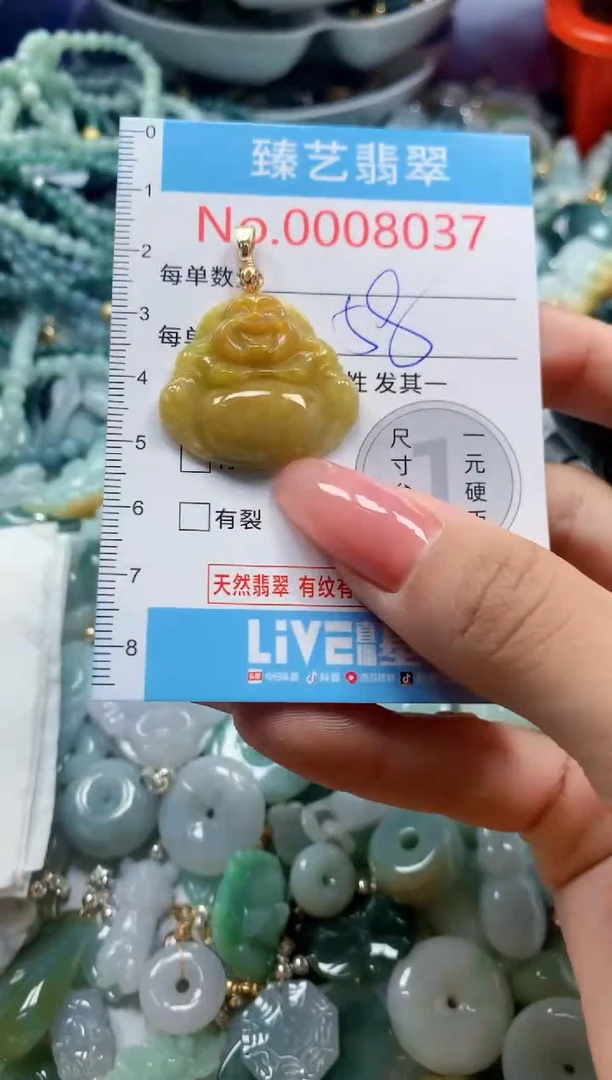 翡翠未镶嵌吊坠(不含链)8037