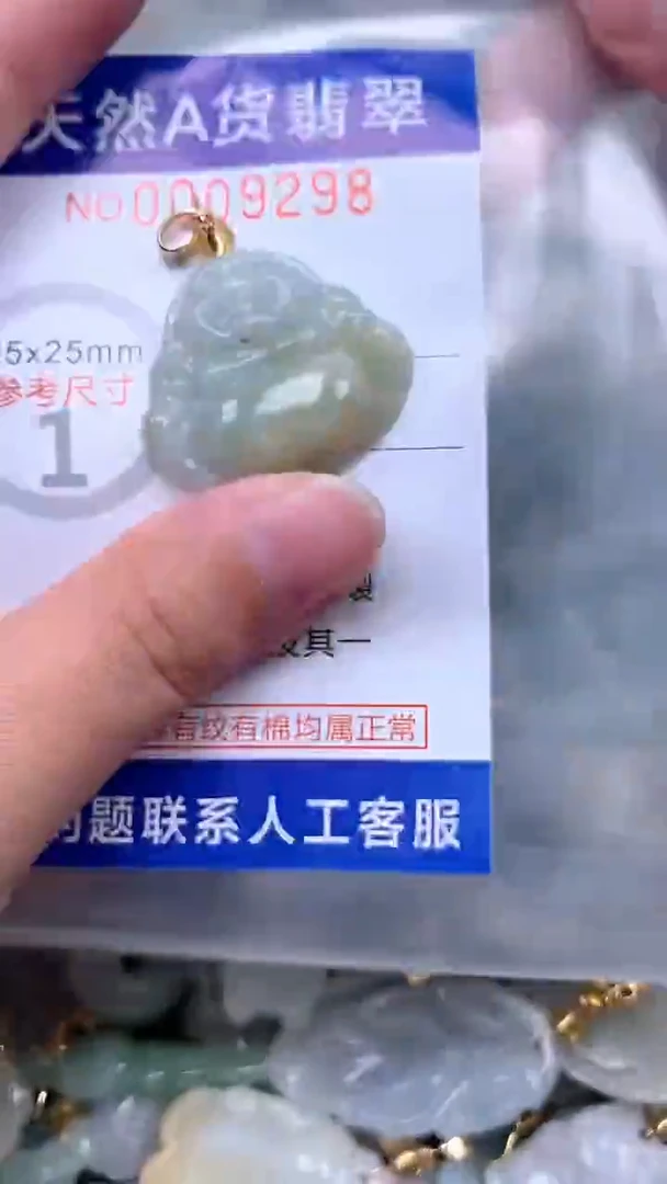 翡翠未镶嵌吊坠(不含链)1
