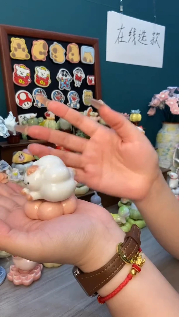 摆件陶小羊景德镇陶瓷摆件1个装