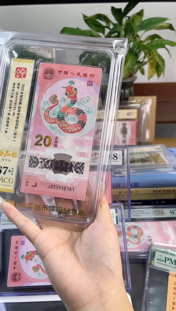 塑料蛇钞金马标十爱藏67+ J055950181-90