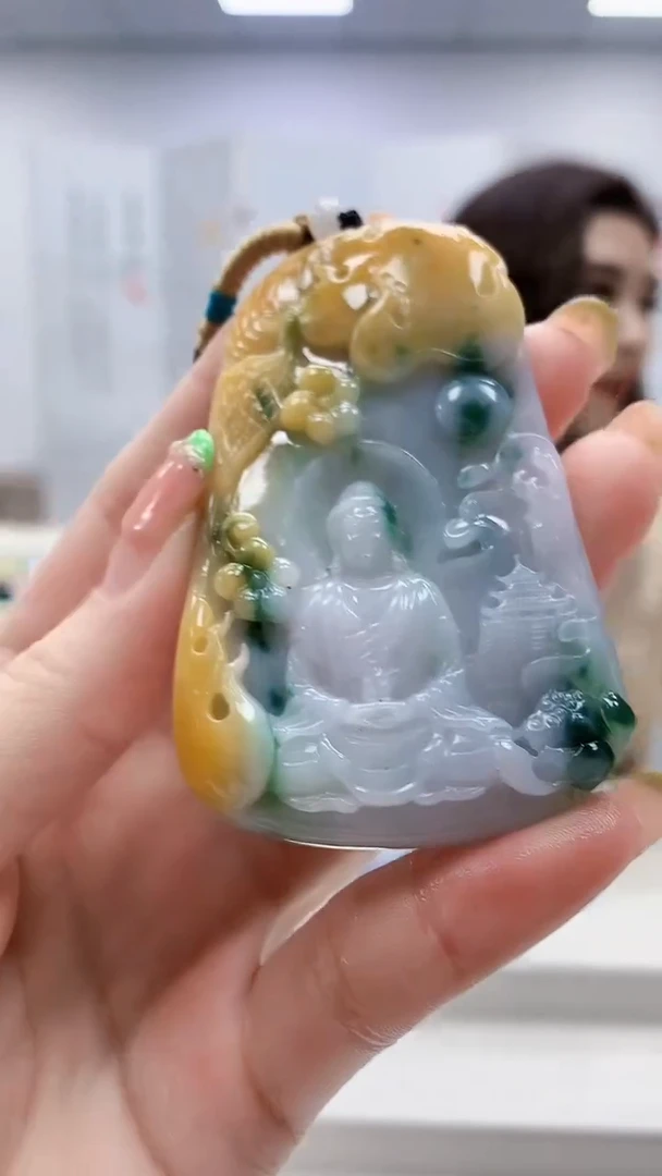 未镶嵌定制翡翠4829ry-毛货挂件100