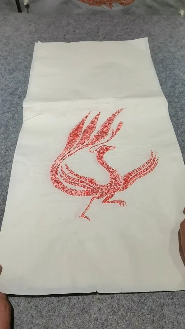 【闪购商品】昌化石印石朱雀拓片