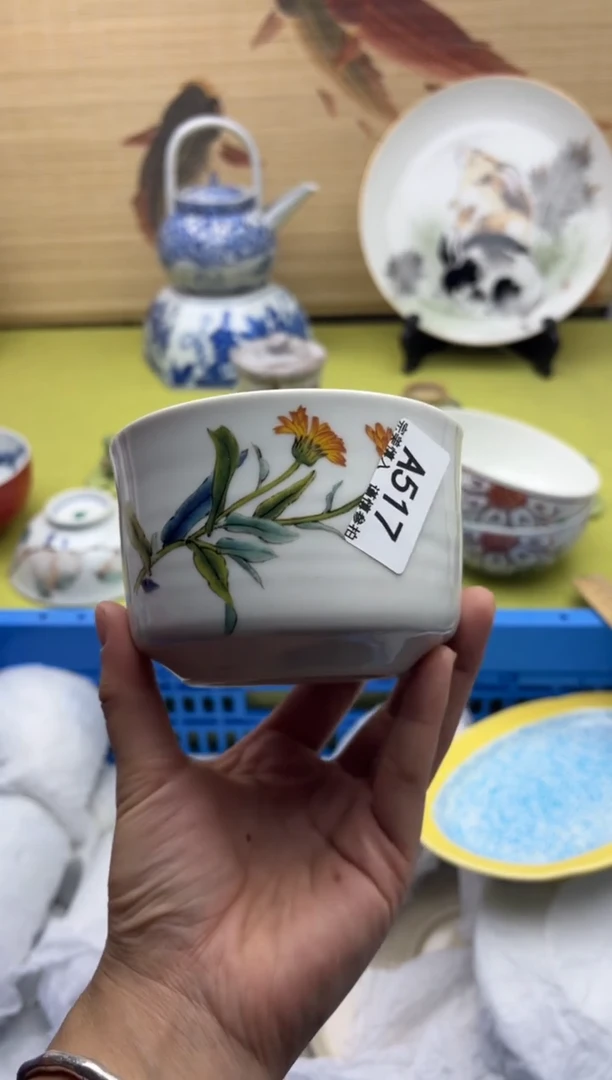 摆件陶517九古福美