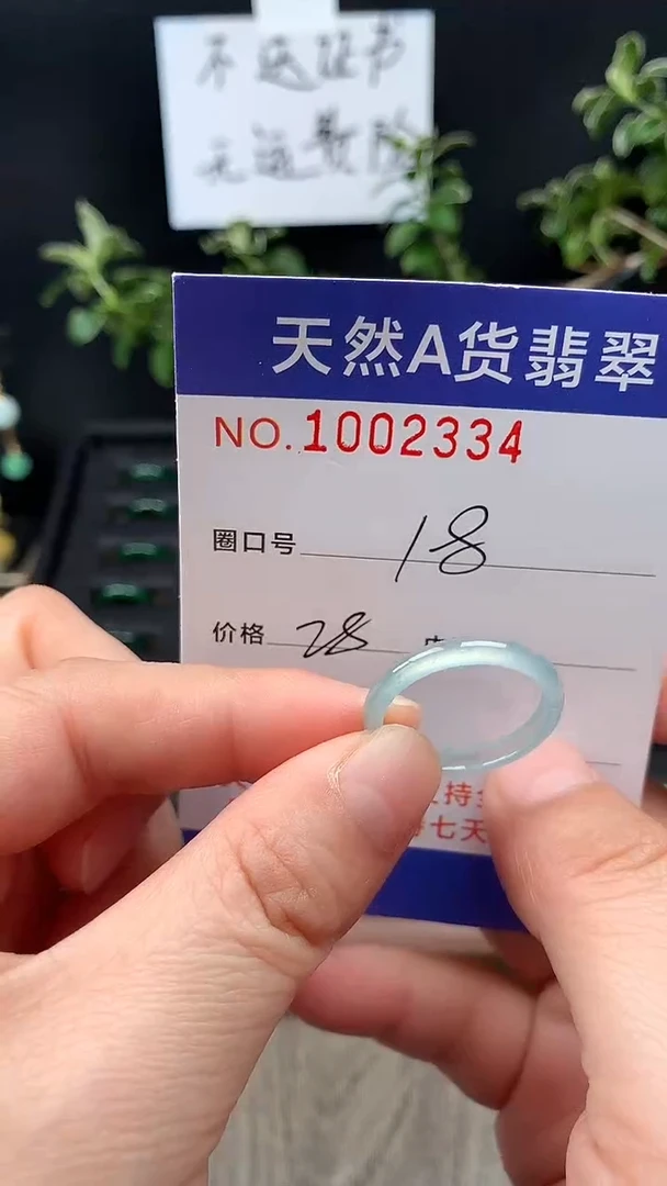 未镶嵌戒指翡翠18#