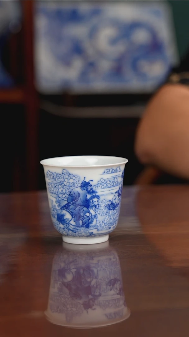 晓竹窑青花钟馗嫁妹
