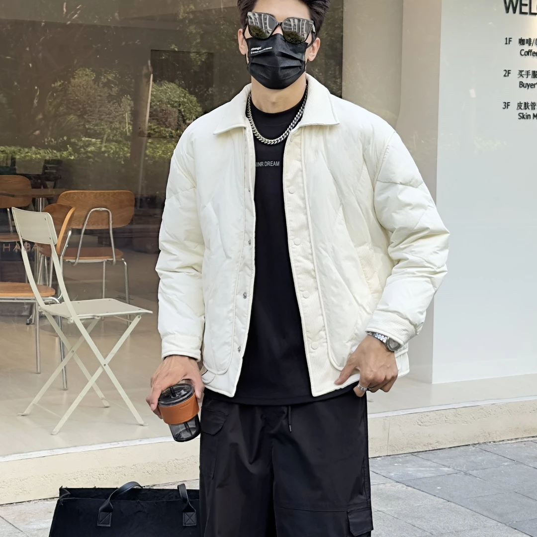 5065#冬季新款潮流韩版时尚保暖加厚外套（无水洗标）