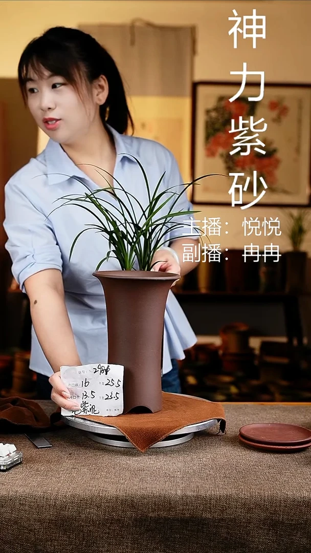 紫砂花盆花卉工艺2981