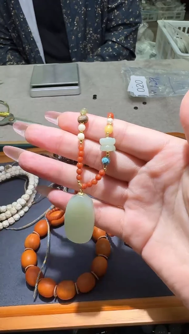 项链未镶嵌和田玉多样性发一件 233