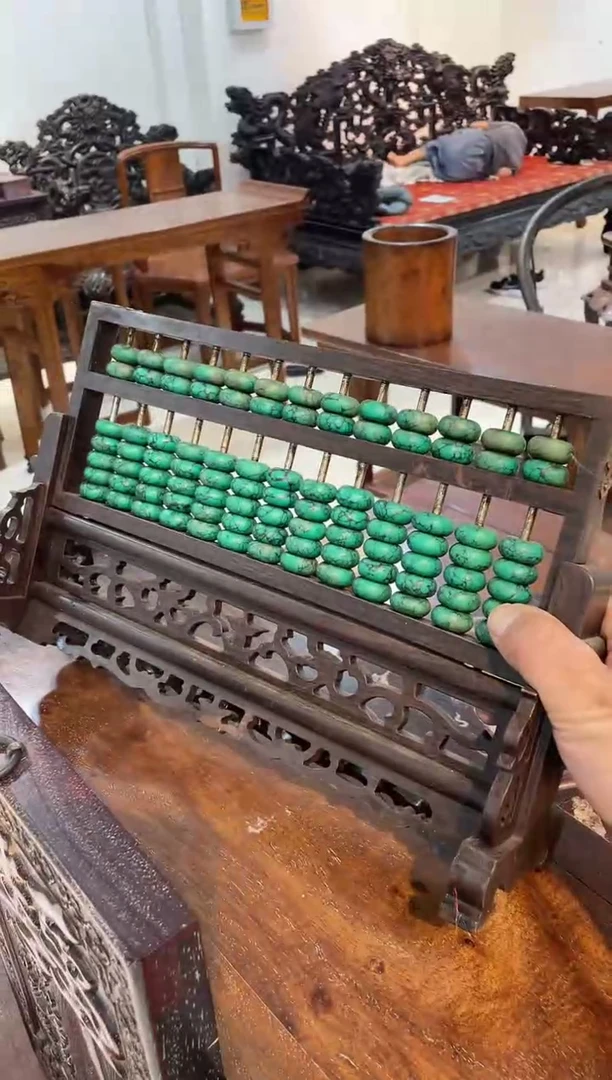 木紫檀屏风算盘啊啊啊