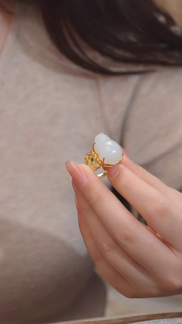 【闪购商品】和田玉戒指未镶嵌（二）@@N5789