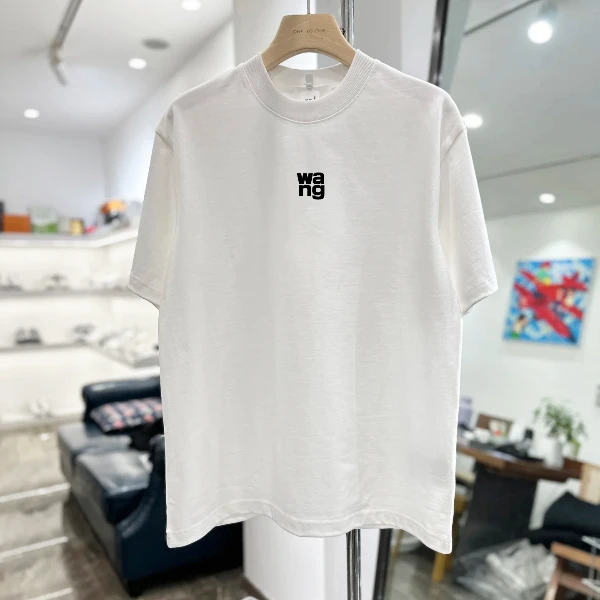 AW大王家基础款重磅纯棉体恤男女宽松简约休闲大码圆领短袖T恤潮