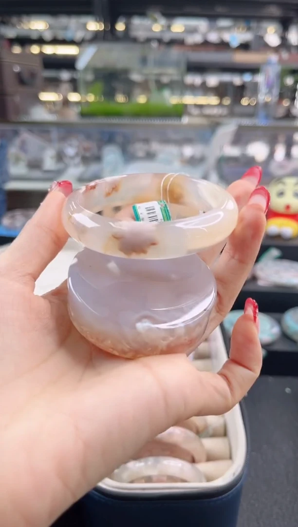 未镶嵌手镯石英质玉57圈口 （赠品镯心）3572299