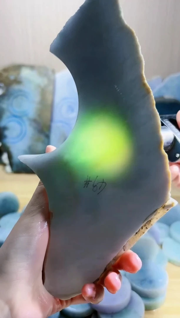 翡翠未镶嵌颈饰翡翠A货 温谭022