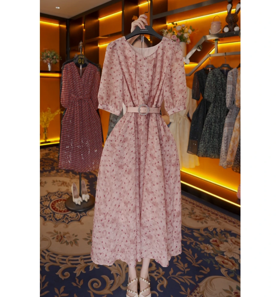 【宠粉价】夏季时尚设计师法式轻奢小众高级感显瘦连衣裙CO-321