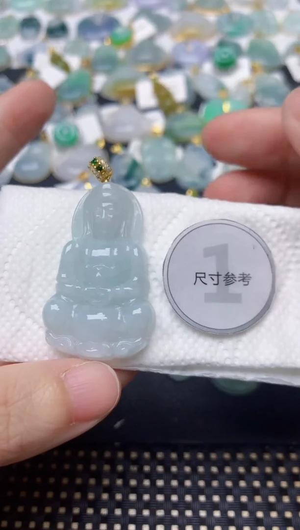 颈饰未镶嵌翡翠天然缅甸A货翡翠