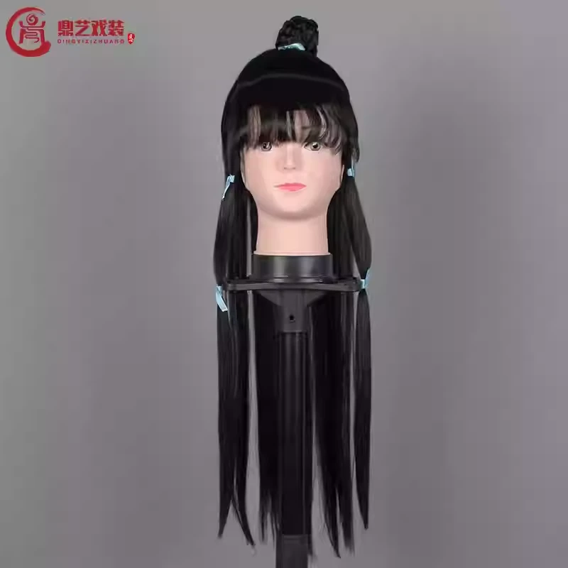 戏曲戏剧小生假发京剧越剧黄梅戏古装舞台演出小生娃娃发书童头套