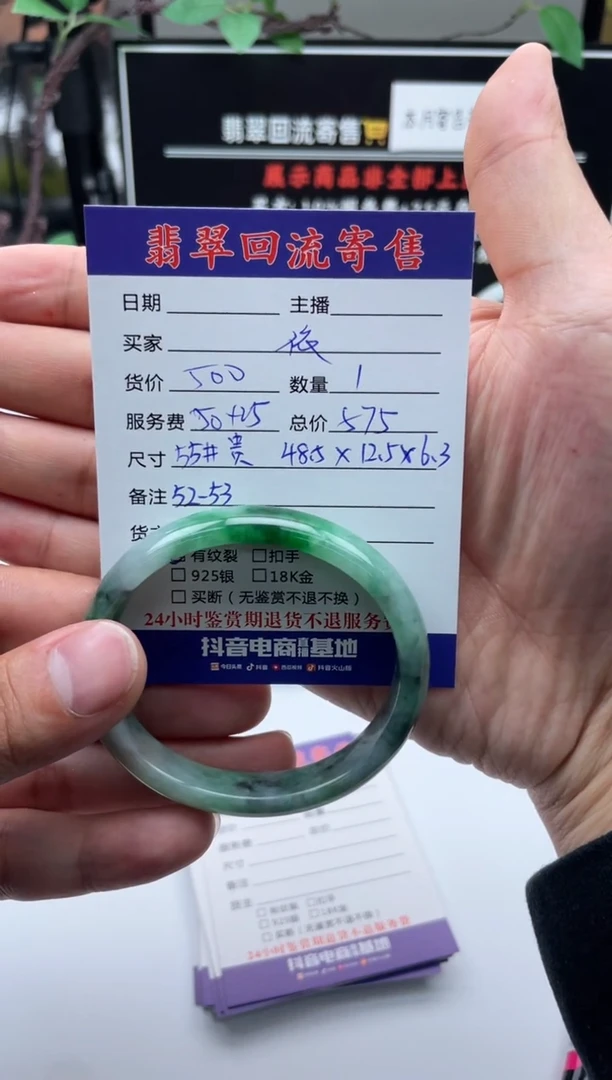 【闪购商品】翡翠手镯未镶嵌手镯