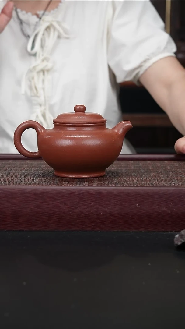 茶壶紫砂砂zkf红降 掇只300cc