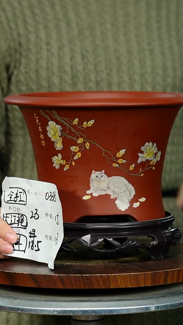 紫砂花盆0338+S紫砂花盆紫砂&^