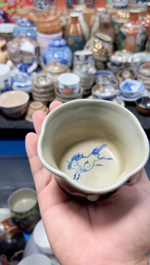 瓷片胖***5夏目海外回流瓷器中古品。