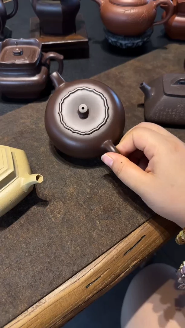 茶壶紫砂A***s柿柿如意