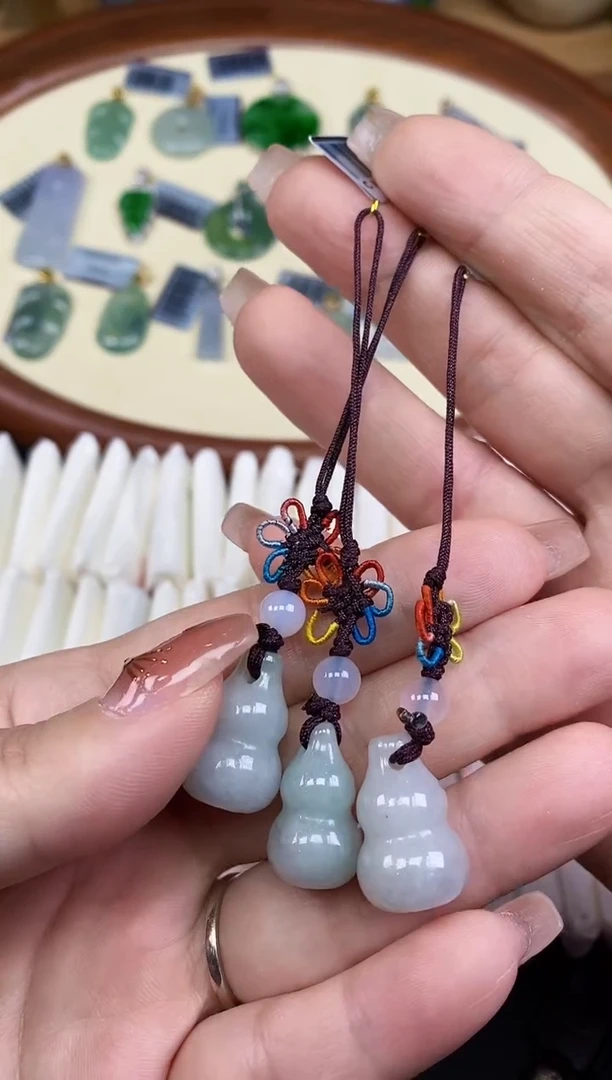 吊坠(不含链)未镶嵌翡翠葫芦多样性发其一@@CMT1746-7