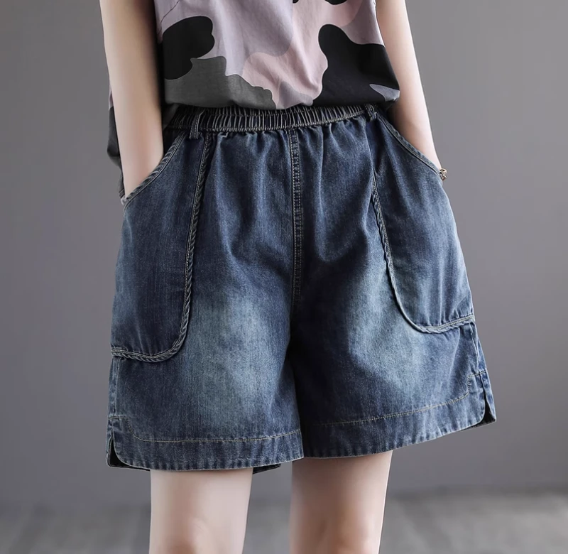 逗逗401到600 默认瑕疵 夏季牛仔短裤女