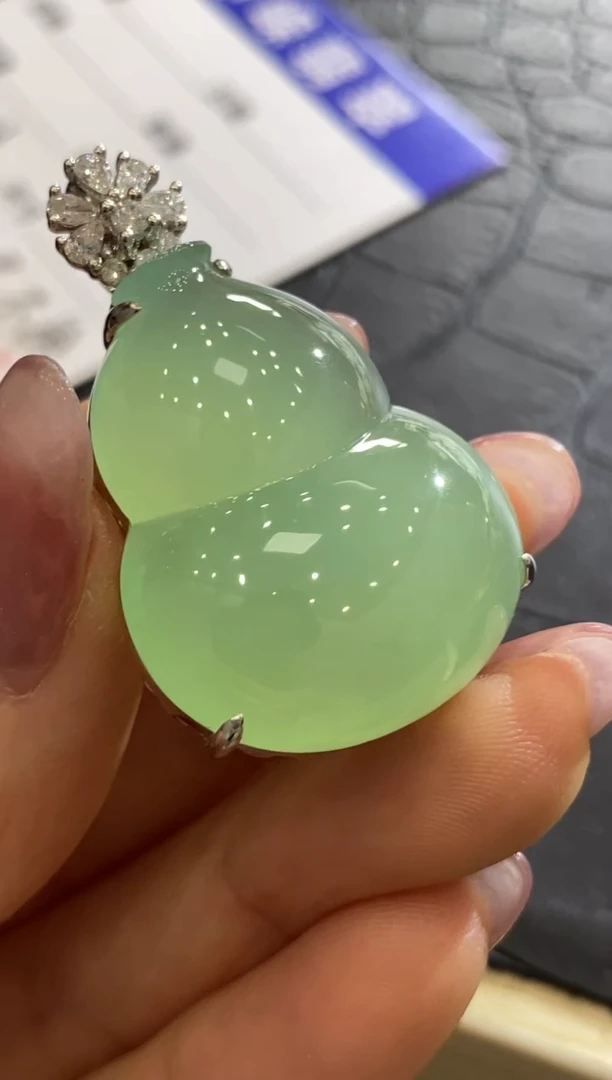 【闪购商品】翡翠颈饰18K金镶嵌收到货48小时鉴赏期（超时不退不换）