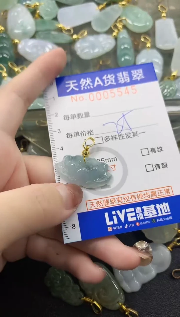 颈饰未镶嵌翡翠天然A货翡翠